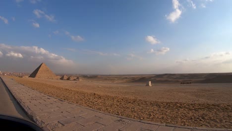 magnificent pyramids of egypt: a desert landscape