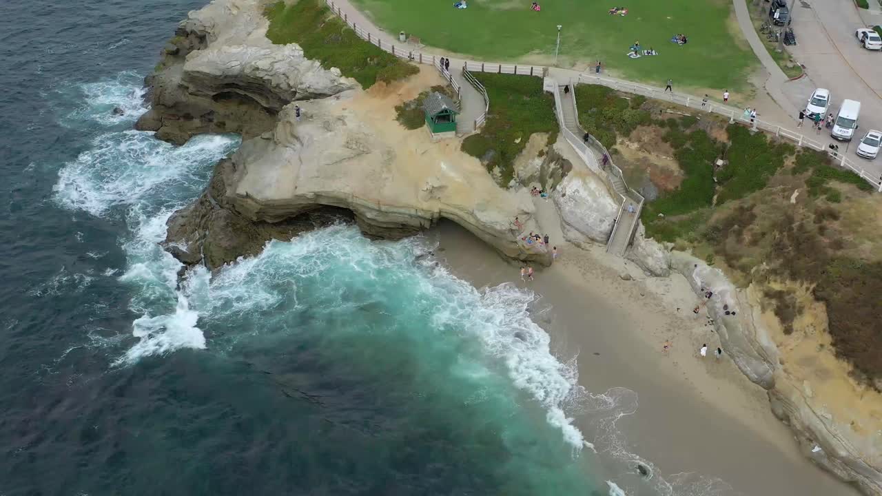 Aerial view of La Jolla Cove in southern California