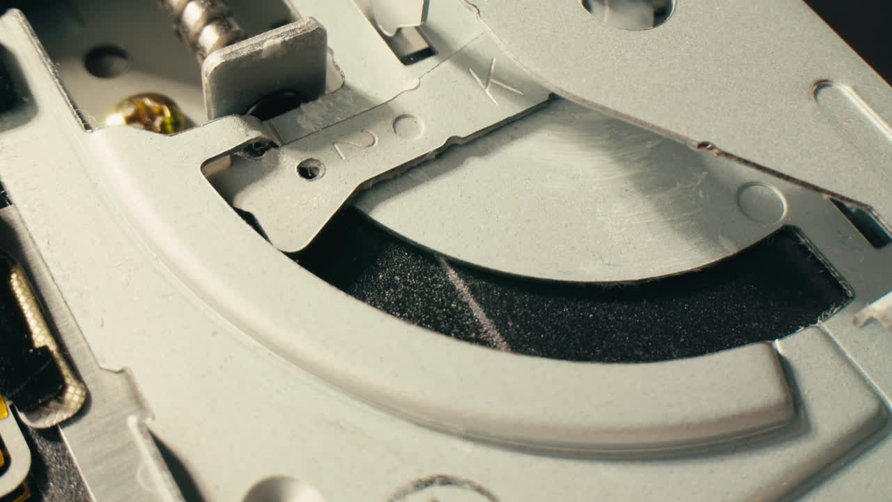 Floppy disc FDD close up, Using diskette for old PC computer macro. Archive programme or Music recorder, playing retro computer games. Vintage device for office, obsolete technology. . High quality 4k footage