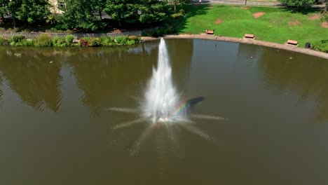 murray hill lake with fountains is located in south beaverton oregon next to murray scholls shopping center and features fountains and wildlife