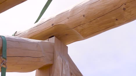 log cabin construction - timber framing