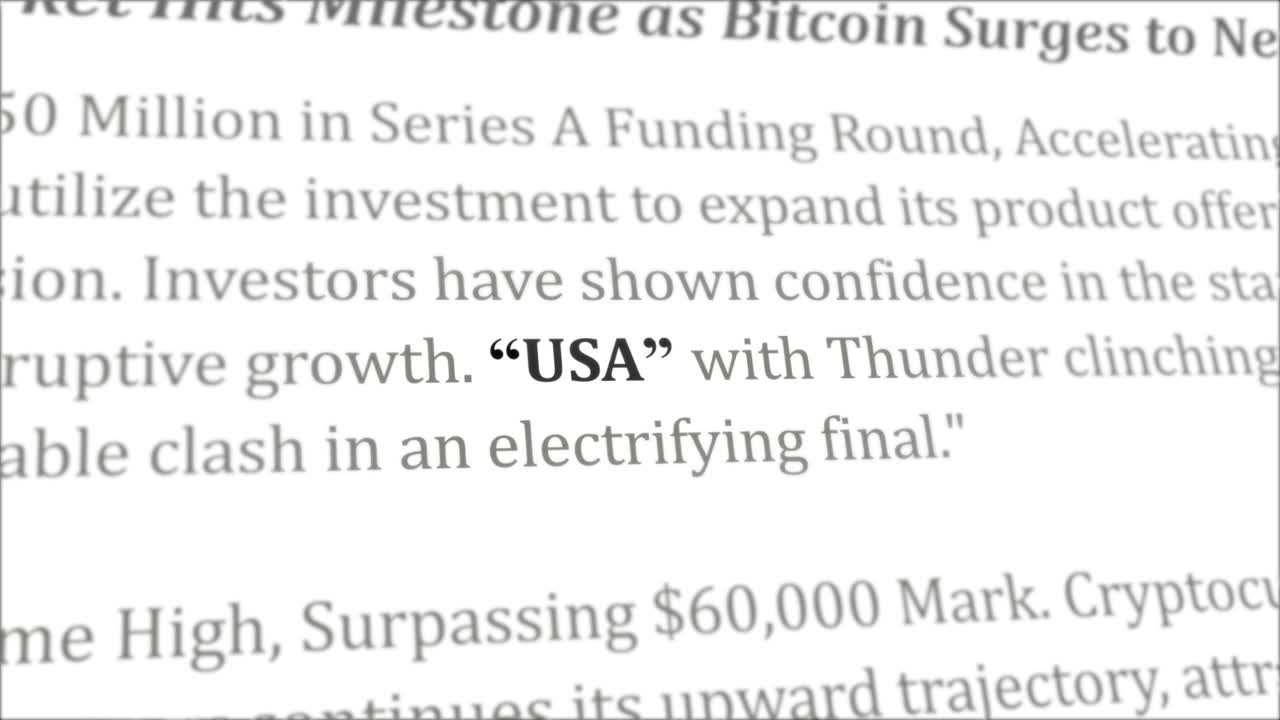 USA news headline in different articles