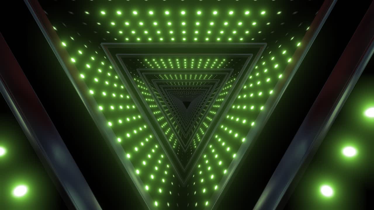 Tunnel triangolare al neon