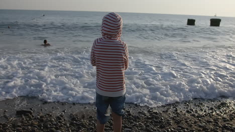 boy at the beach