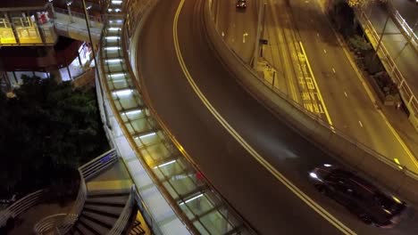 night city traffic in hong kong