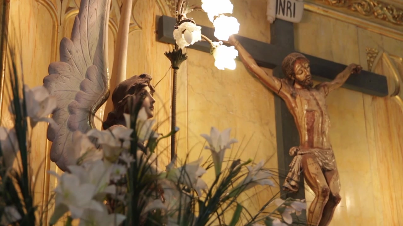 Sculture religiose, Gesù e un angelo