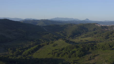 Green-mountains-ridge-on-a-clear-sunny-day-in-the-Far-East-of-Russia