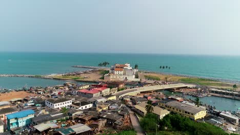 filmado en elmina, ghana, áfrica occidental