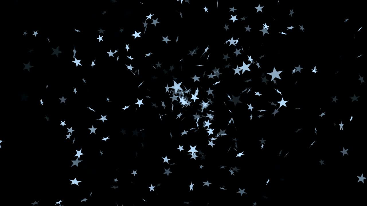 un bucle futurista abstracto con estrellas.