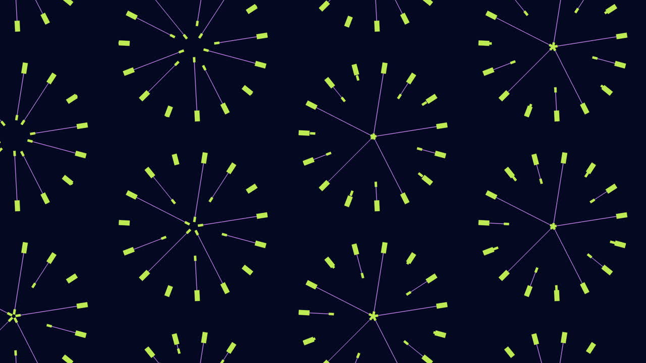 patrón de estrella amarillo en fondo oscuro arreglo circular de estrellas repetidas