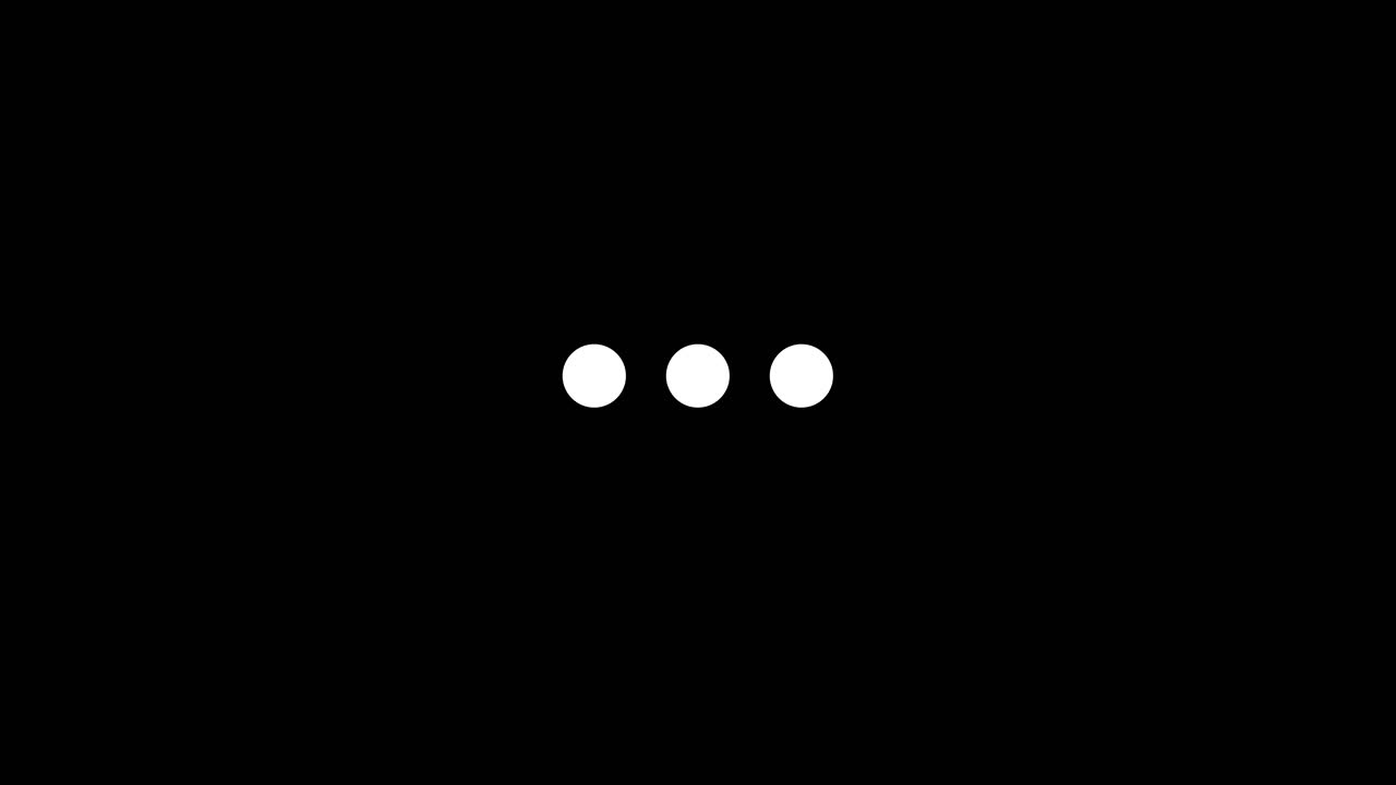 Three dots loading animation