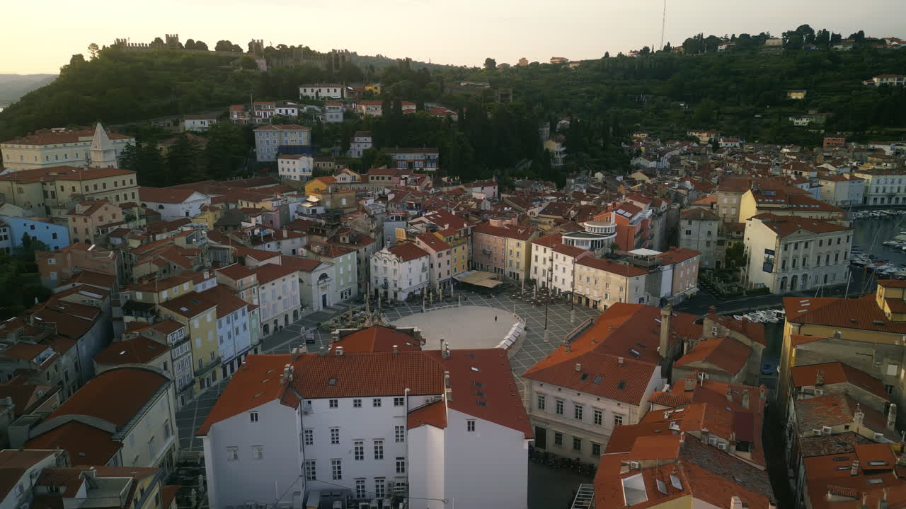 Veduta aerea di Pirano, Slovenia