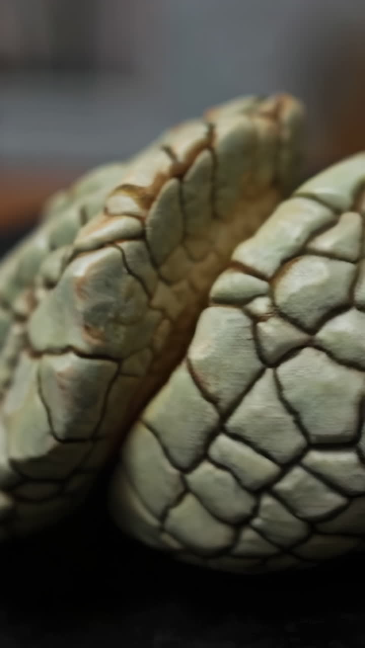 Textured Close-up of Reptilian Scales