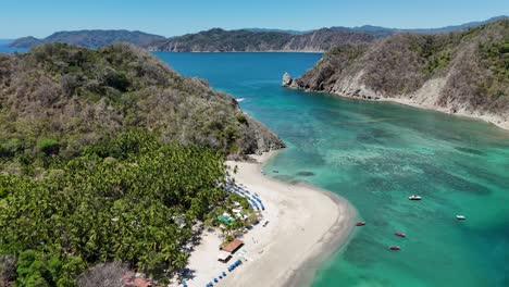 isla tortuga tropical island costa rica central america palms trees ocean and beach