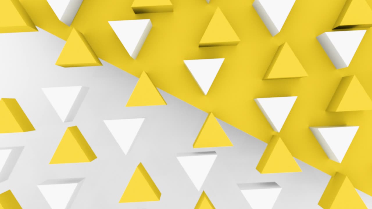 abstract 3d triángulo formas de fondo con diferentes colores. conjunto de 4k imágenes de animación de bucle.