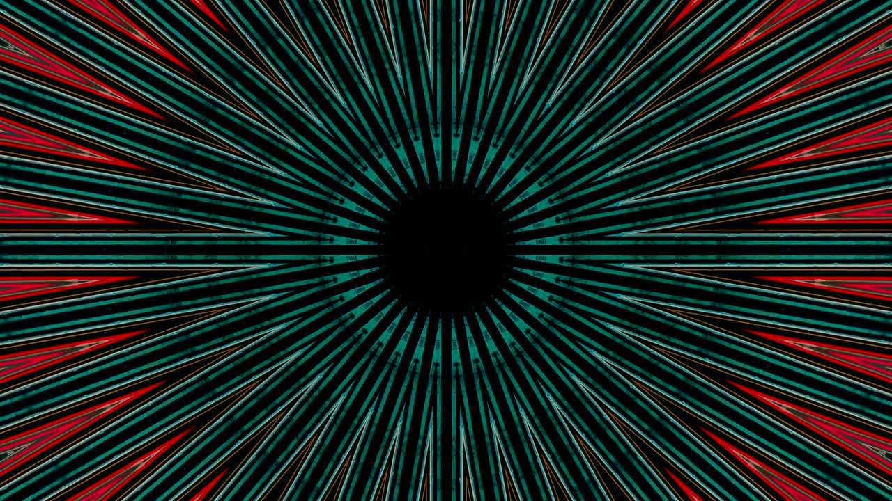 Sfondo astratto futuristico con animazione di volo in un tunnel astratto futuristico con motivo di linee luminose al neon.