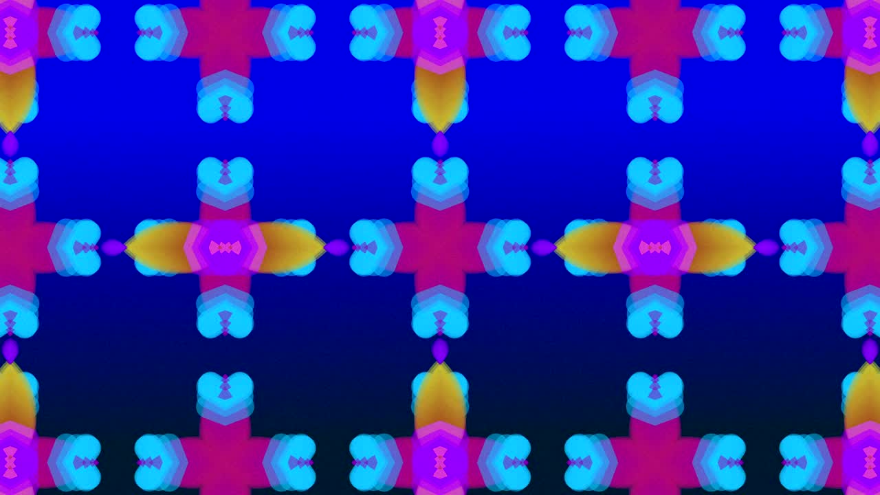 animación de formas abstractas que se mueven en movimiento hipnótico contra un fondo azul