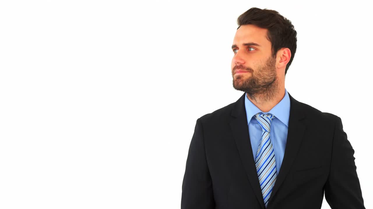 El tiempo de comprobación del hombre de negocios