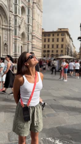 woman in florence, italy