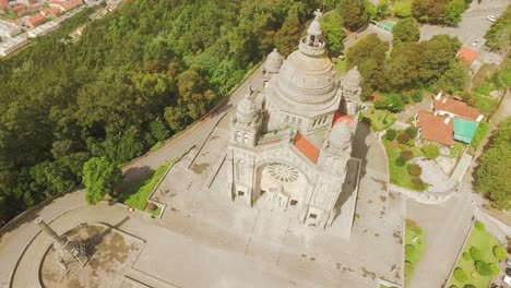 aerial view of sanctuary of our lady of mount