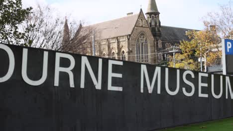 sign and building at melbourne museum