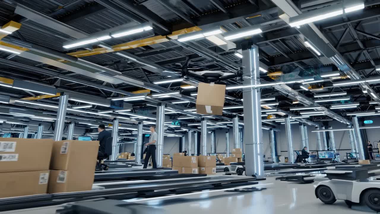 Automated Warehouse with Drone Delivery System