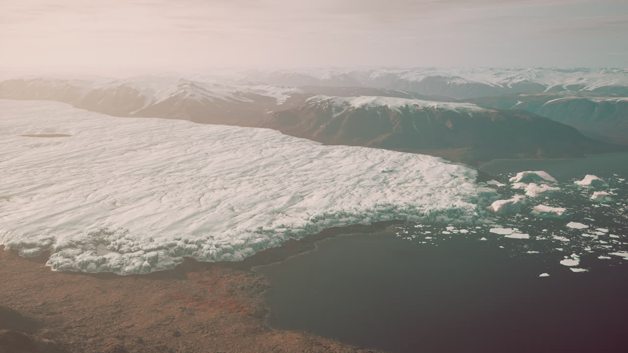 ландшафт ледников и айсбергов