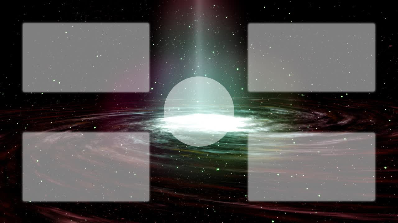 Galaxy universe end card ending screen motion graphics