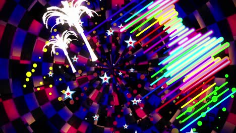 espectro de la música vintage vj bucle