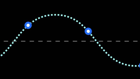 moving line graph. seamless loop animation