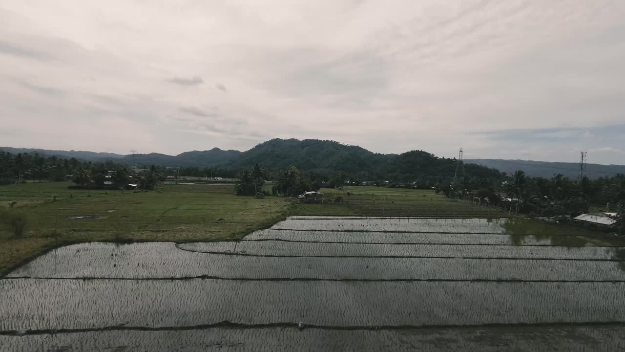 알베이 농장 생활의 드론 샷