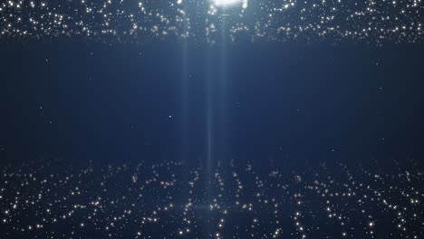 4k render animazione di punti di luce sfocati particelle scintillanti.