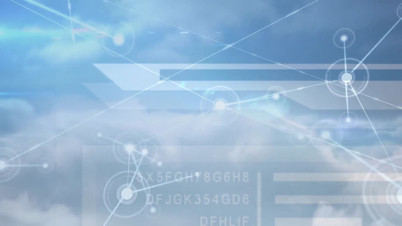 데이터 프로세싱을 통한 연결 네트워크의 애니메이션