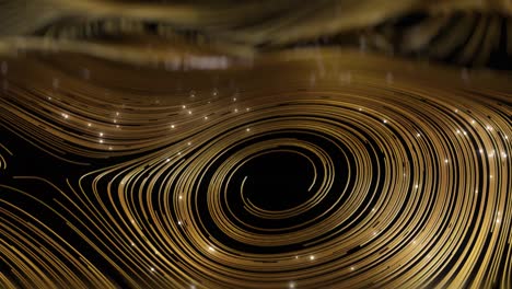 loop abstract gold round network background