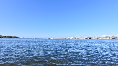 scenic river cruise with city skyline views