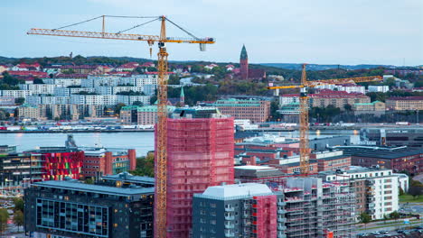 Skyline-Bauarbeiten-In-Göteborg