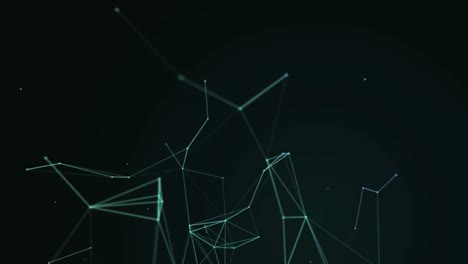 animation of network of connections on dark background