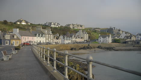 harbour area in small town portpatrick in dumfries and galloway scotland