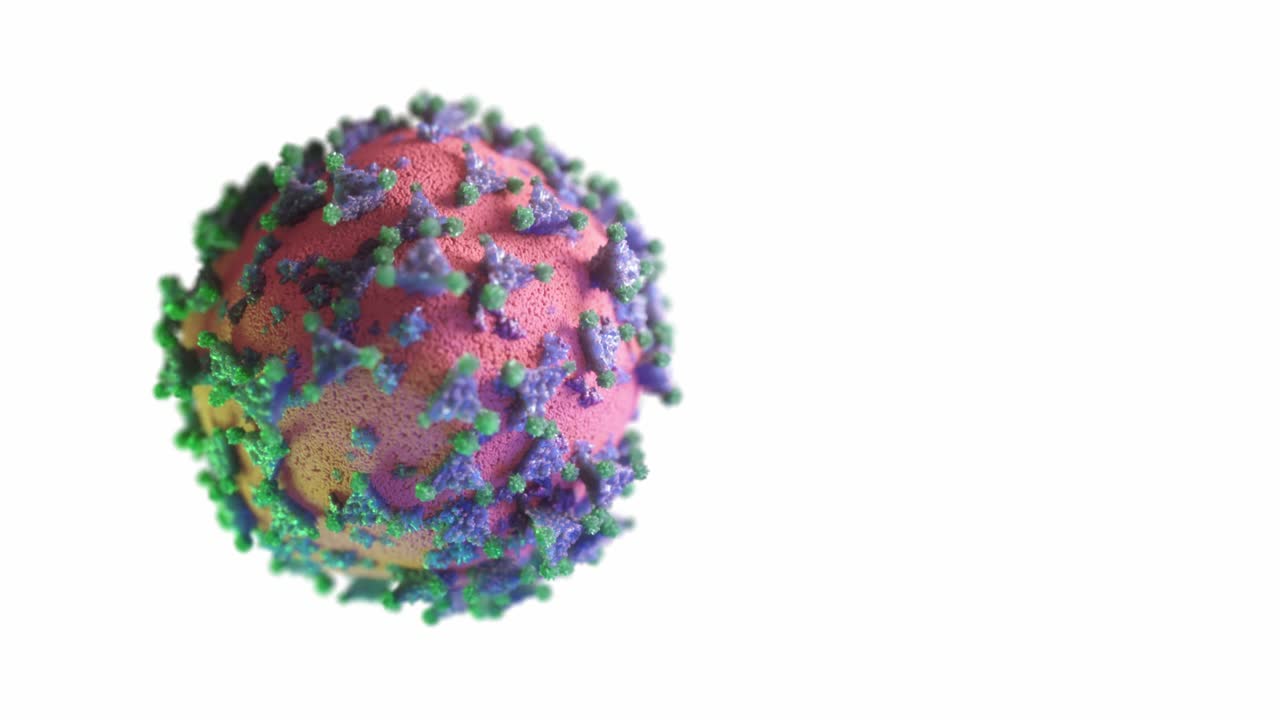 ilustración del modelo de virus en 3d