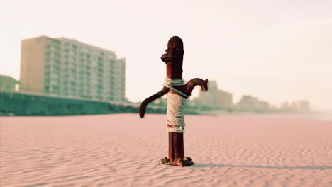 old-rusty-water-pump-at-sunny-day