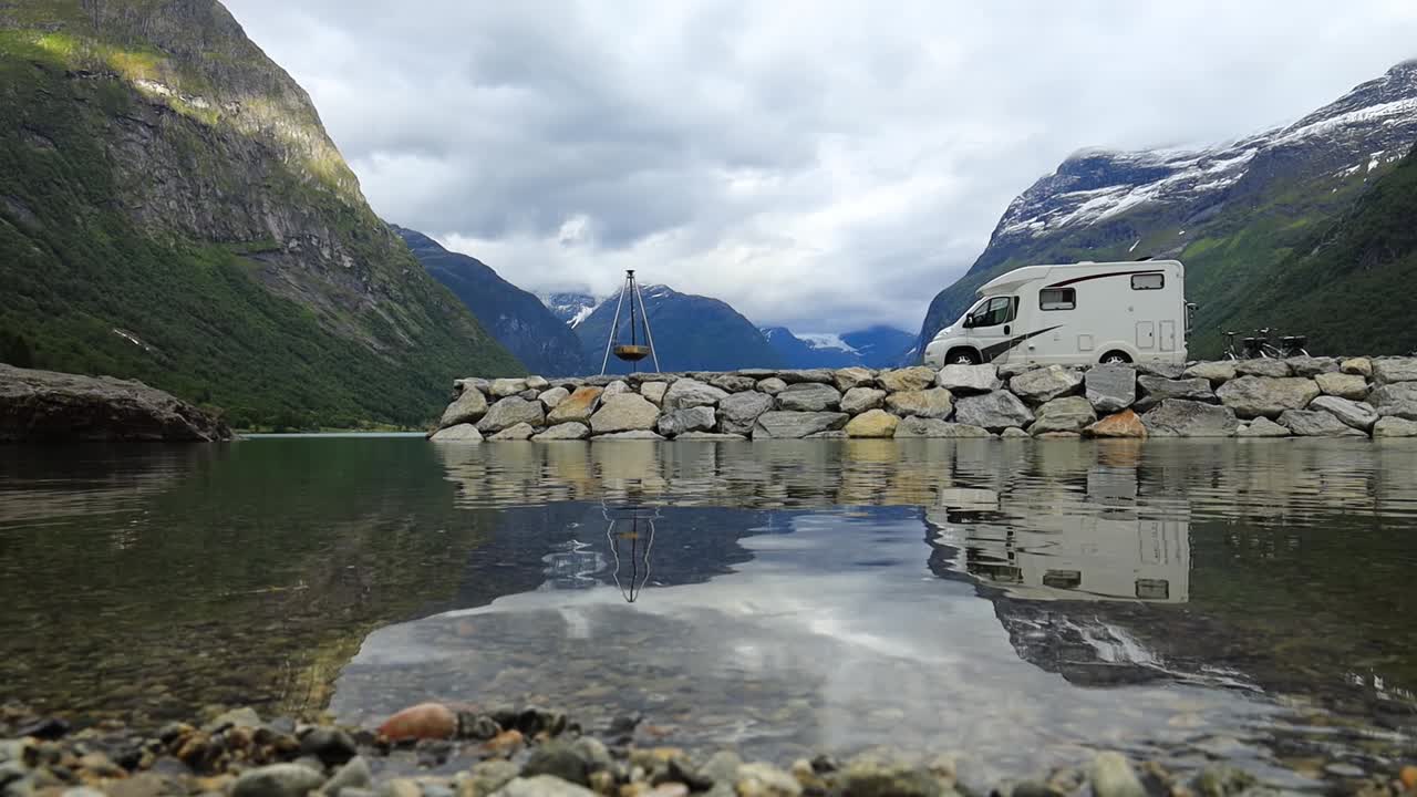 가족 휴가 여행 rv, 오토바이 휴가 여행