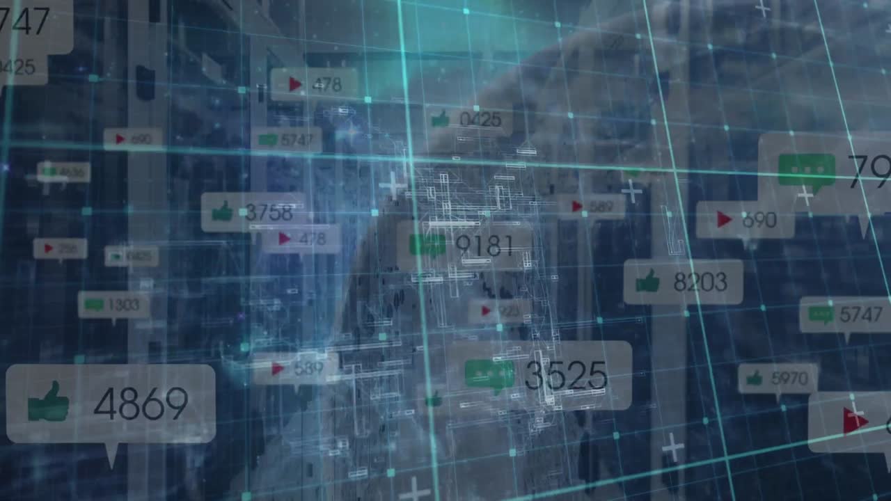 글로벌 및 소셜 미디어 아이콘의 애니메이션은 서버  ⁇ 에서 증가하고 있습니다.