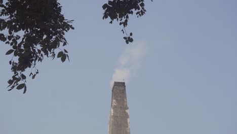 steam escaping through the funnel