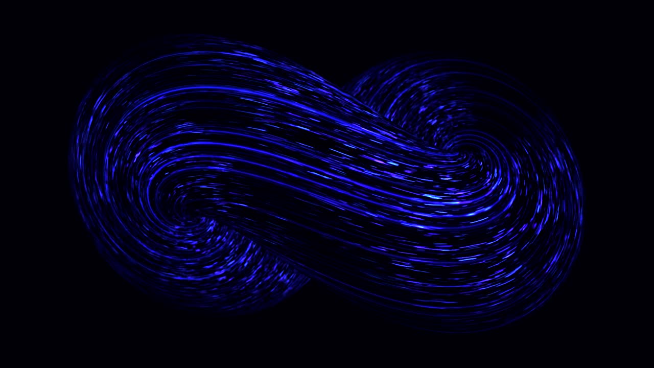 추상적인 파란색 무한 모양