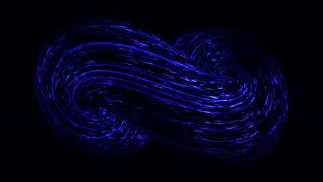 forma de infinito azul abstracto