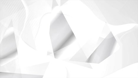 animación de video geométrica de concepto gris abstracto