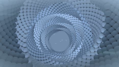 agujero de gusano geométrico abstracto bucle sin costuras animación de renderizado 3d