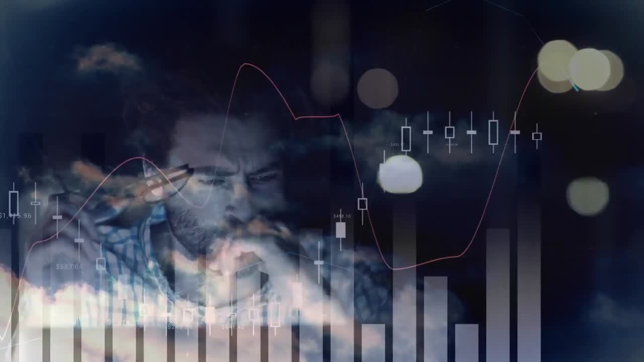 컴퓨터를 사용하여 인간을 통해 통계 처리의 애니메이션
