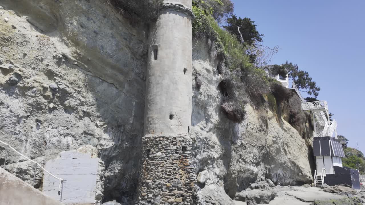 Pirate Bay tower on Victoria Beach in Laguna Beach CA
