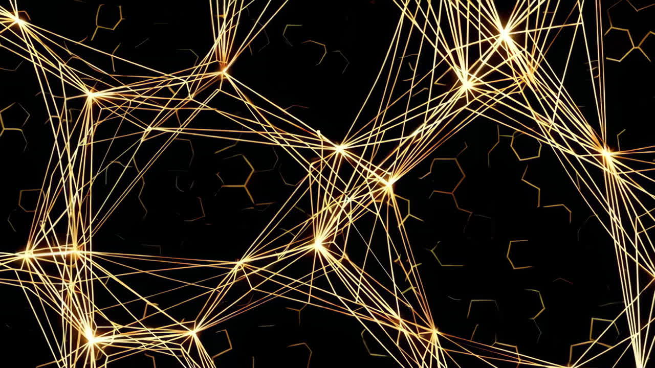 Abstract Gold Network Pattern